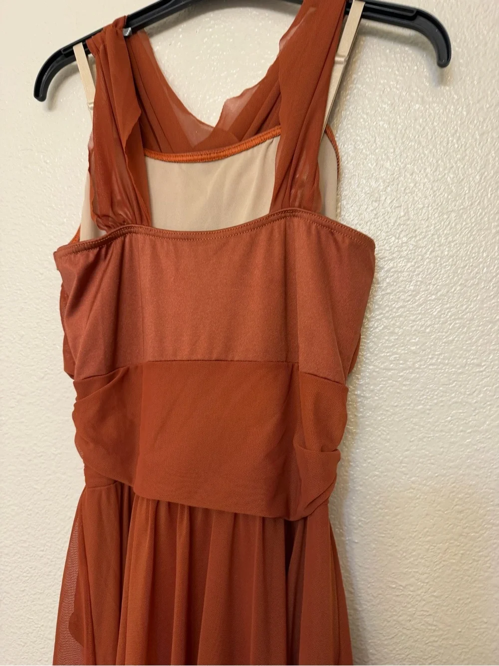 Weissman Dance Costume lyrical copper orange People Help The People 13081 MA